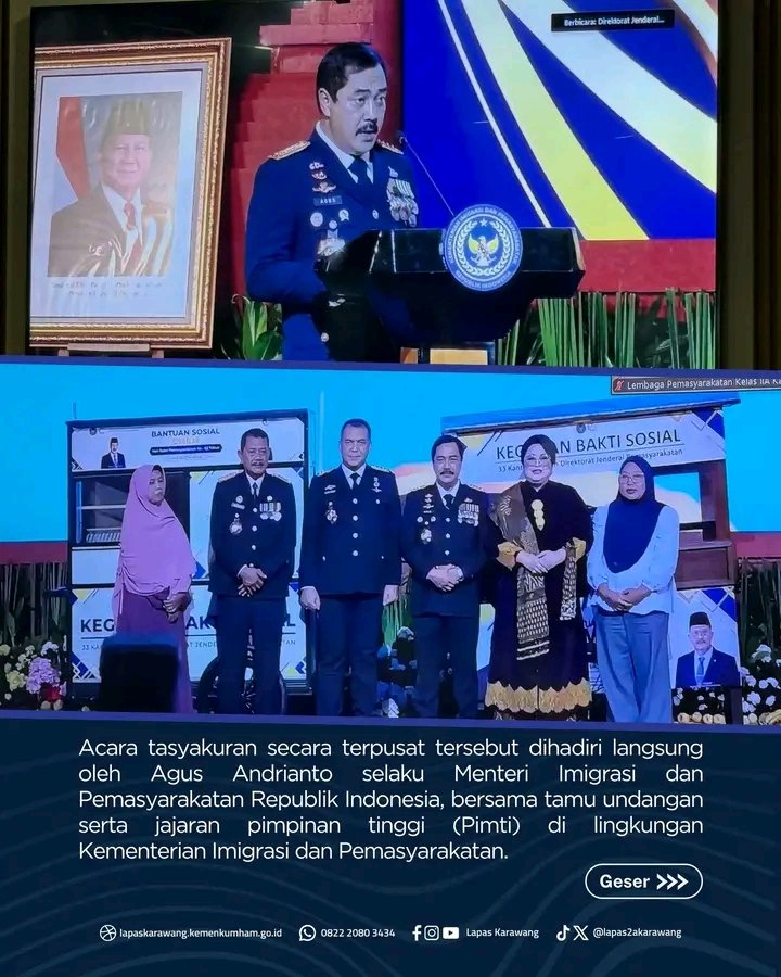 HBP ke-62 Jadi Momentum Lapas Karawang Tingkatkan Pelayanan Pemasyarakatan